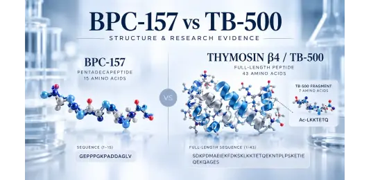 BPC-157 vs TB-500: Structure, Research Evidence and Identity Differences
