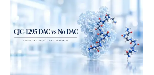 CJC-1295 DAC vs No DAC: Half-Life and Research (2026)