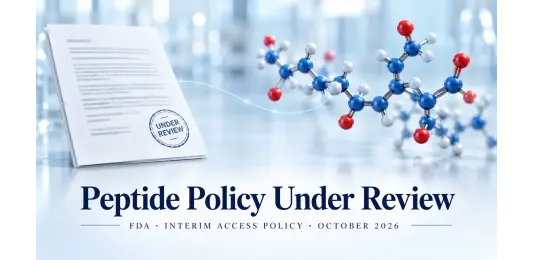 FDA Peptide Interim Access Policy Goes to White House