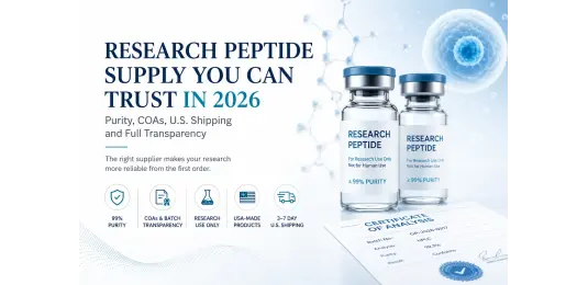 How to Choose a Research Peptide Supplier in 2026: Purity, COAs, U.S. Shipping and Transparency