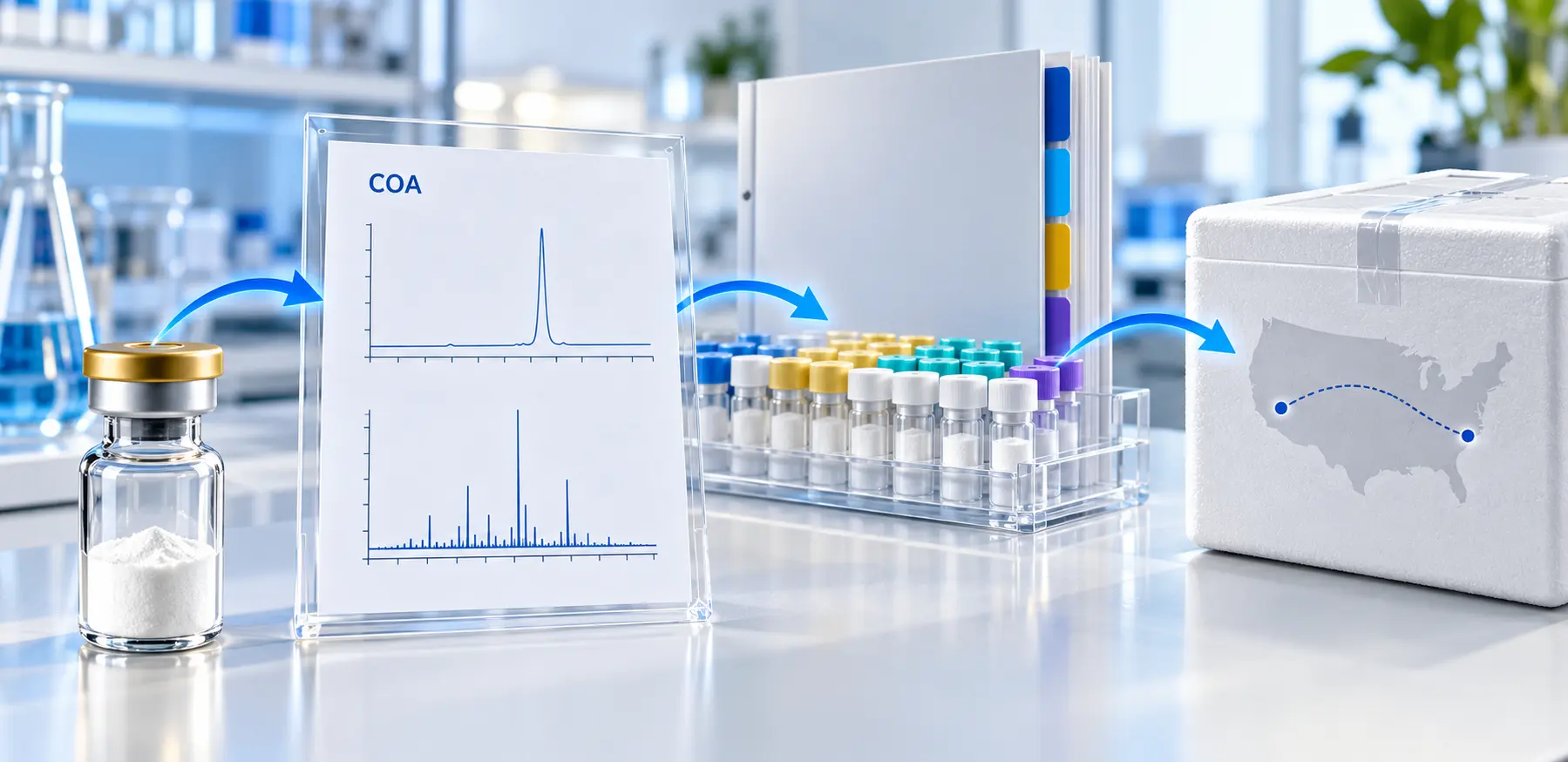 How to Choose a Research Peptide Supplier in 2026: Purity, COAs, U.S. Shipping and Transparency