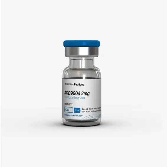 AOD 9604 2 mg – 2 mg vial Anti-Obesity Drug-9604 by Generic Peptides (Injection) – Fat Loss & Metabolism