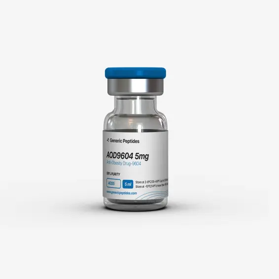 AOD 9604 5 mg  %productStrengthvial Anti-Obesity Drug-9604 by Generic Peptides (Injection)  Fat Loss & Metabolism