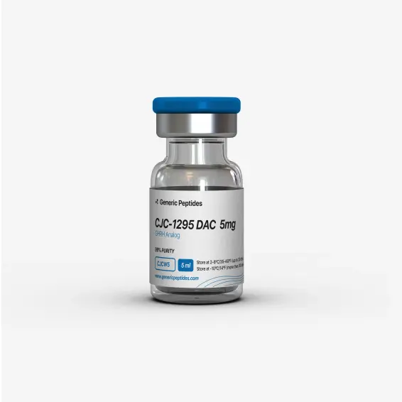 CJC-1295 DAC 5 mg – 5 mg vial Tetrasubstituted 30-Amino Acid Peptide Hormone by Generic Peptides (Injection) – Growth Hormone & IGF-1