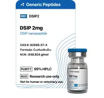 DSIP 2 mg  %productStrengthvial Delta-sleep-inducing peptide by Generic Peptides (Injection)  Cognitive & Neurological