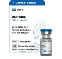 DSIP 5 mg  %productStrengthvial Delta-sleep-inducing peptide by Generic Peptides (Injection)  Cognitive & Neurological