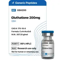Glutathione 200 – 200 mg vial Glutathione by Generic Peptides (Injection) – Anti-Aging & Longevity