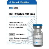 HGH Frag 176-191 5 mg – 5 mg vial Growth Hormone peptide fragment 176-191 by Generic Peptides (Injection) – Growth Hormone & IGF-1