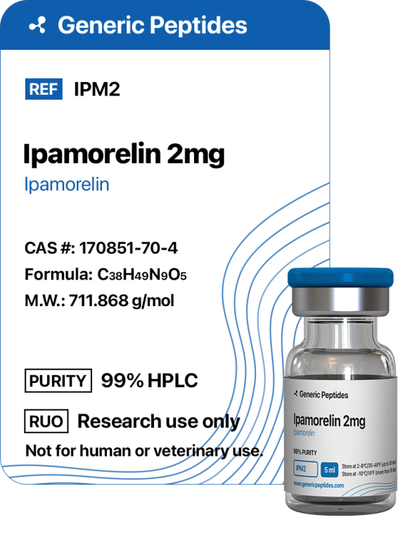 Ipamorelin 2 mg  %productStrengthvial Ipamorelin by Generic Peptides (Injection)  Growth Hormone & IGF-1