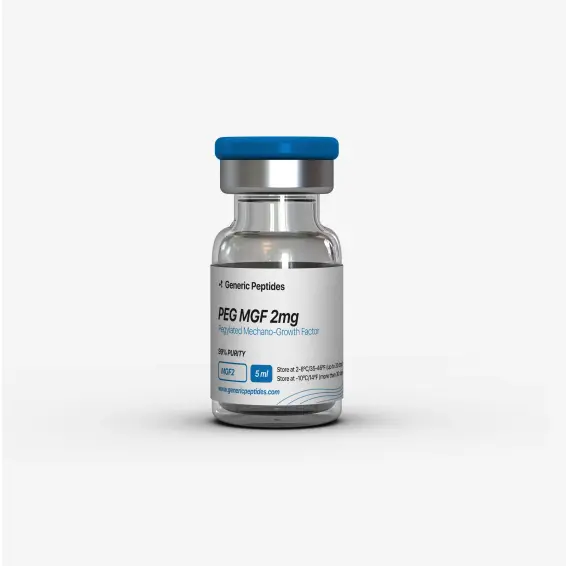 PEG MGF 2 mg – 2 mg vial Pegylated Mechano Growth Factor by Generic Peptides (Injection) – Muscle Recovery & Regenerative