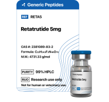Retatrutide 5mg  %productStrengthvial Retatrutide by Generic Peptides (Injection)  Anti-Aging & Longevity