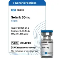 Selank 30 mg – 30 mg vial Selank Anxiolytic Peptide by Generic Peptides (Injection) – Cognitive & Neurological