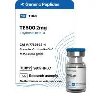 TB 500 2 mg  %productStrengthvial Thymosin Beta 4 by Generic Peptides (Injection)  Muscle Recovery & Regenerative