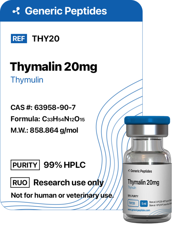 Thymalin 20 mg  %productStrengthvial Thymalin by Generic Peptides (Injection)  Anti-Aging & Longevity