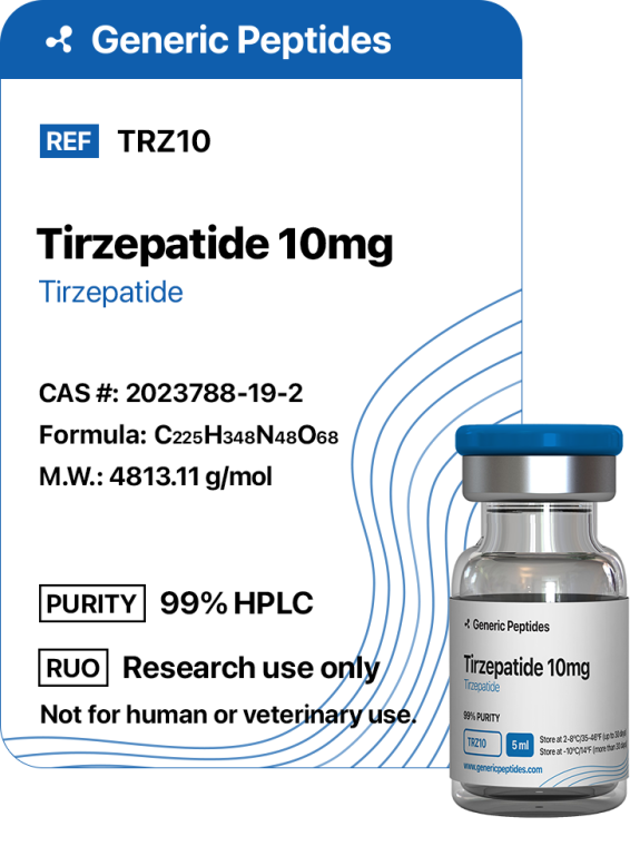 Tirzepatide 10 mg  %productStrengthvial Tirzepatide by Generic Peptides (Injection)  Fat Loss & Metabolism