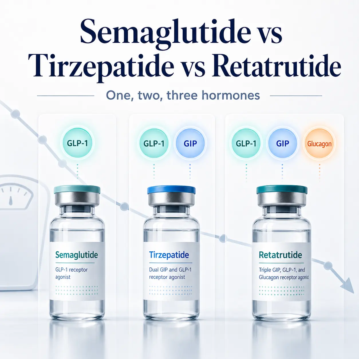Semaglutide vs Tirzepatide vs Retatrutide: What’s the Difference?